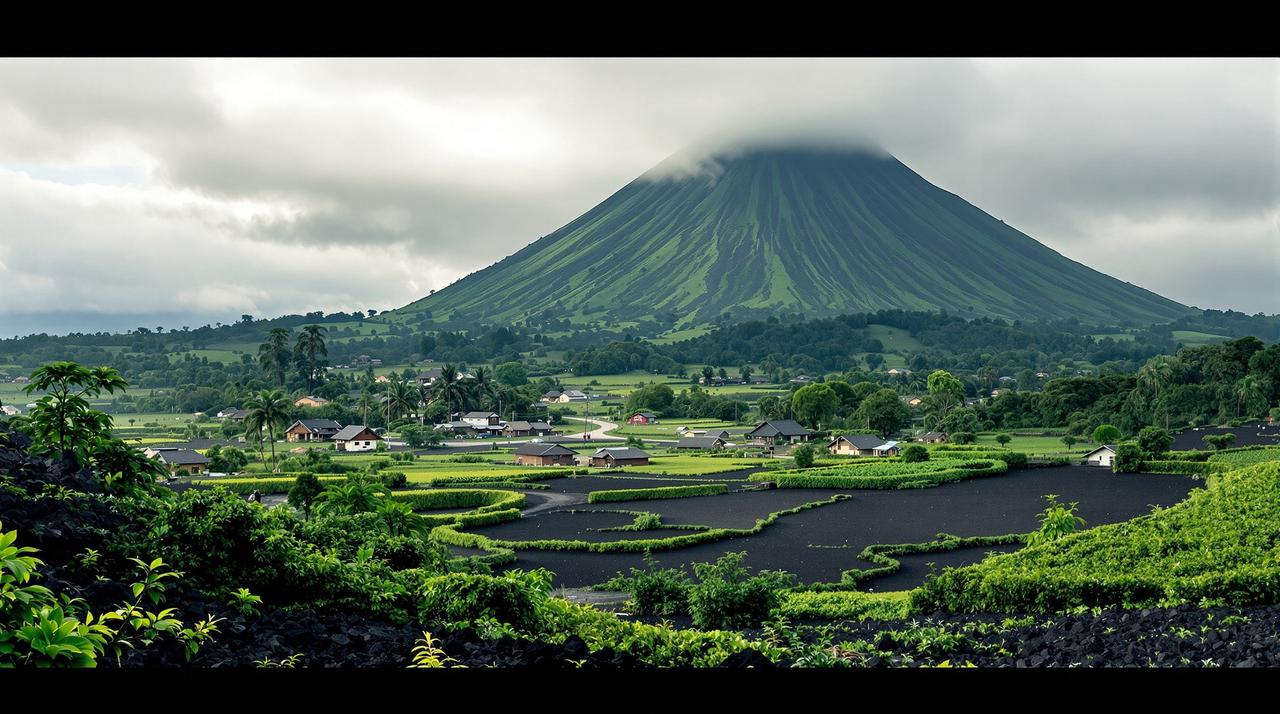 火山下的村庄